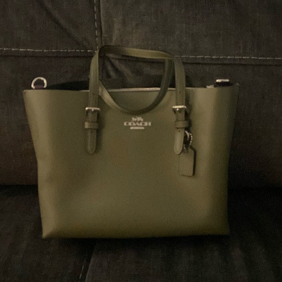 Coach green purse - Picture 1 of 5